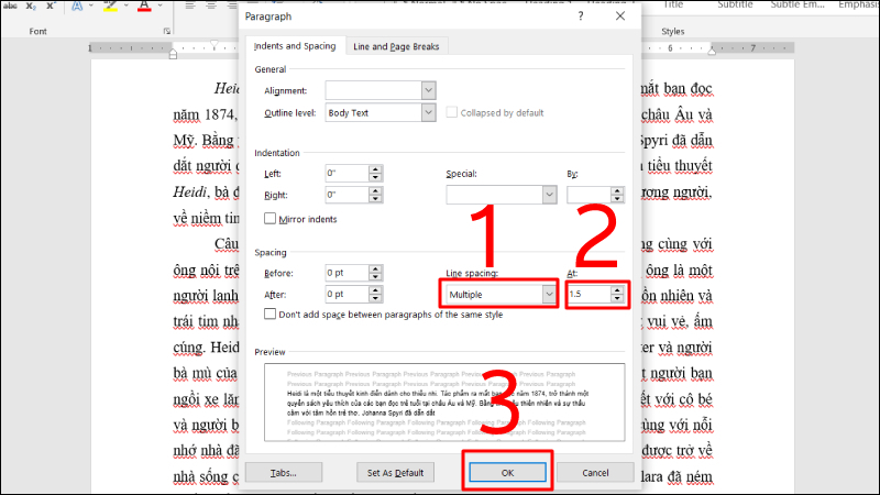 Tiến hành chọn Multiple và nhập thông số tại mục At\